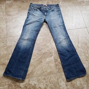 Paige distressed boot cut jeans size 30